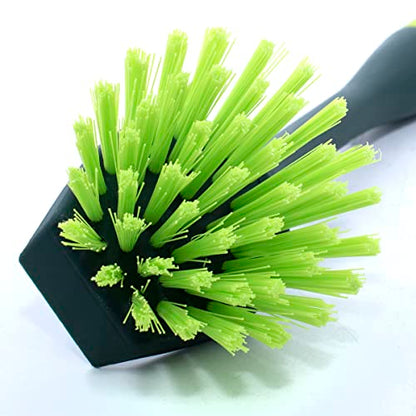 Pine-Sol Scrub Brush Set - Long Handle Cleaning Brushes with Heavy Duty Bristles and Comfort Grip - Scrubbers for Kitchen, Household, and Dishwashing, 2 Pieces - size: 2 Piece Set