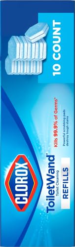 CLOROX ToiletWand Toilet Cleaner Refills,Toilet brush,Original,10 Count (Pack of 6) - size: 10 Count (Pack of 6)