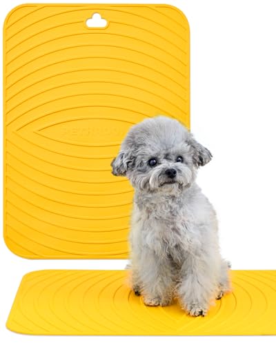 Premium Non-Slip Dog Bath Mat with Drying Hooks, 15.8 x 21.7 in