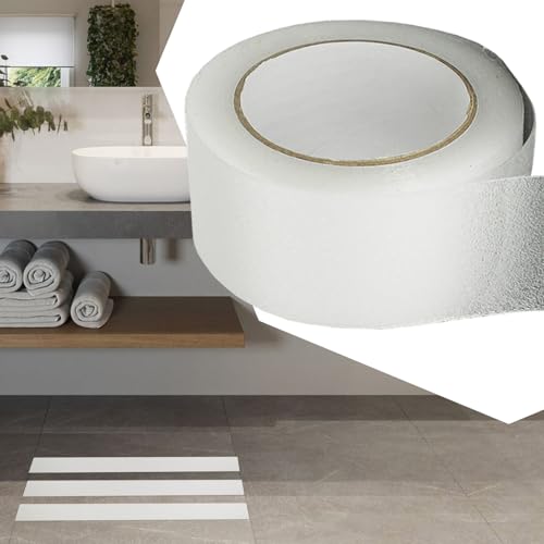 Stair Grips Non Skid Waterproof Adhesive Safety | Safety Tape for Home, Bathroom, Kitchen, Floor, Outdoor, Public Restroom, Pool, Entrance, Aisle - size: Transparent Q pattern 2.5cm*5m
