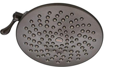 Moen S6320ORB Velocity Two-Function Rain Shower Shower Head with Immersion Technology for a High-Pressure Rinse, 8-Inch, Oil Rubbed Bronze - color: Oil Rubbed Bronze, style: Basic