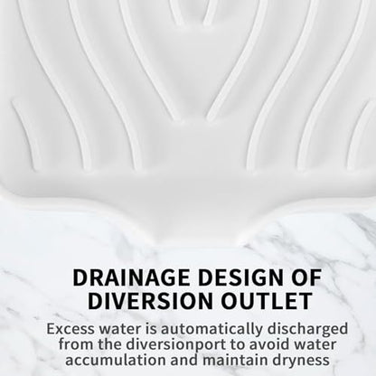 2 Pack Silicone Soap Dish with Drain, Self Draining Bar Soap Holder for Shower, Silicone Dish Soap Tray, Bathroom and Kitchen Sink Organizer, White - color: White