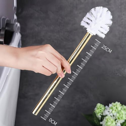 Toilet Brush and Holder Set - Toilet Bowl Brush and Holder with Sturdy Bristles Bathroom Accessories Toilet Cleaner Brush for Bathroom (Black) - color: Black