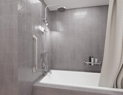 HEALTHCRAFT Easy Mount Grab Bar 32", ADA Stainless Rail - Knurled Stainless | Concealed screws, clean install, compatible with Easy Mount Anchor - color: Knurled Stainless Steel, size: 32" Inch