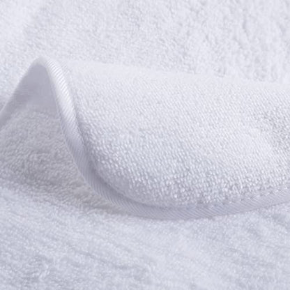 POLYTE Quick Dry Lint Free Microfiber Hand Towel, 16 x 30 in, Set of 4 (White) | 4 Pack, Oversize, Lint Free, Hanging Loop - color: White