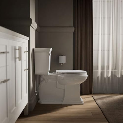 KOHLER K-4774-0 Brevia Elongated White Toilet Seat with Quick-Release Hinges And Quick-Attach Hardware For Easy Clean, White, Pack of 6 - color: White, size: Elongated (Pack of 6)