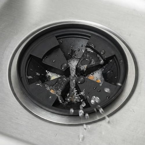 2 Pack Garbage Disposal Splash Guard,EPDM Rubber Drain Insert for InSinkErator Evolution Series 3 1/8" QCB-AM Sink Baffle Drain Cover Removable Quiet Collar EPDM Strainer Insert Parts - color: 1/8 Inch