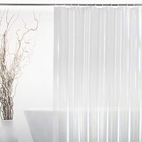 EurCross Clear Shower Curtain Liner 72x78,5 Magnets Weighted Bottom Heavy Duty Bathroom Shower Liner 78inches Long, Transparent EVA - color: Clear, size: 72"W x 78"L (Pack of 1)
