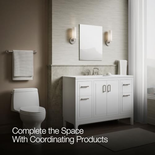 Kohler Embark Slim Medicine Cabinet Bathroom Mirror, 20in x 26in | 55062-NA, Rectangular, Adjustable Shelves for Storage, Mirrored Door - size: 20 in. x 26 in., style: Flat Edge