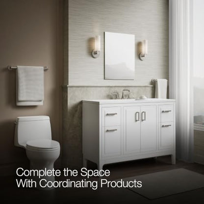 Kohler Embark Slim Medicine Cabinet Bathroom Mirror, 20in x 26in | 55062-NA, Rectangular, Adjustable Shelves for Storage, Mirrored Door - size: 20 in. x 26 in., style: Flat Edge