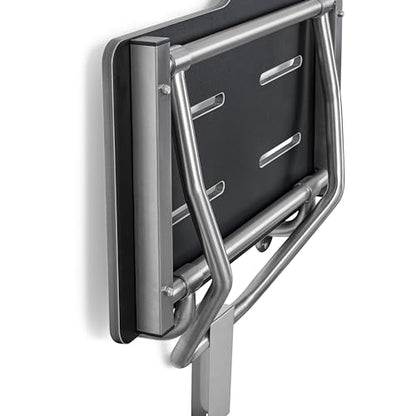 Seachrome 28" x 22.5” Black Reversible Folding Transfer Tub/Shower Seat, ADA Compliant - color: Matte Black, size: 28 x 22.5