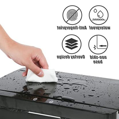 Kitchen Trash Can,13 Gallon Trash 50 Liter Can Automatic Touch Free High-Capacity Garbage Can with Lid for Bedroom Bathroom Home Office, Black - color: BLACK