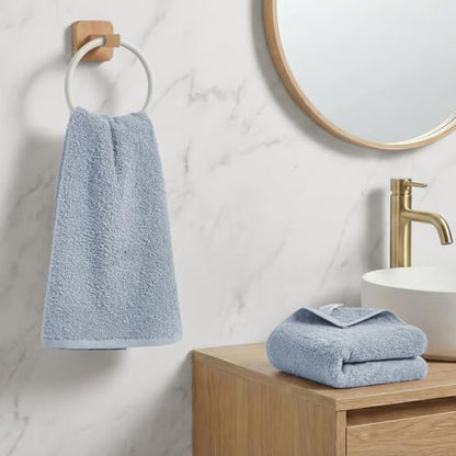 REDKISS 2-Pack Luxury Hand Towels, 16x32 Inch 450G 100% Cotton, Blue Quick-Dry Bathroom & Kitchen Towels, Super Soft and Highly Absorbent - color: Blue, size: hand towel set of 2