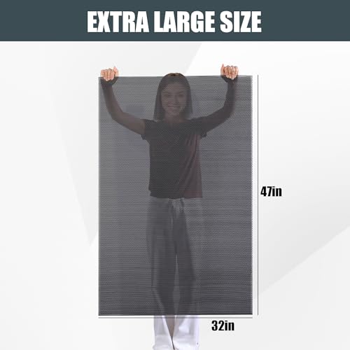 47 * 32IN Extra Large Shower Mat, Anti Slip Bathtub Mat for Tub & Shower, Quick-Dry PVC Shower Stall Mat for Bathroom - size: 47" x 32" (Rectangular)