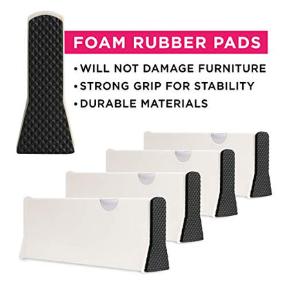 4 Adjustable Drawer Dividers, Organize Silverware and Utensils in Home Kitchen, Divider for Clothes in Bedroom Dresser, Designed to Not Snag Underwear and Bra Fabrics, Bathroom Storage Organizers - size: 4" Tall, 11"-17" Long, 4 Pack