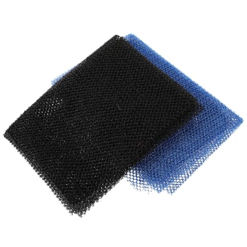 2pcs African Exfoliating Bath Washcloth Back Scrubber Skin Exfoliating Net for Shower Body Cleansing, Practical Bathroom Sponge Set with Blue and Black Colors