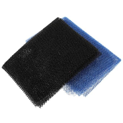 2pcs African Exfoliating Bath Washcloth Back Scrubber Skin Exfoliating Net for Shower Body Cleansing, Practical Bathroom Sponge Set with Blue and Black Colors