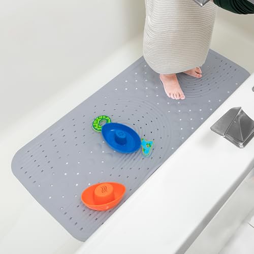 Nuby Cushioned Bath Mat | Gray - color: Gray