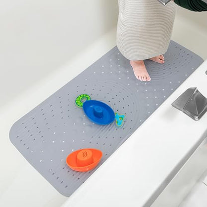 Nuby Cushioned Bath Mat | Gray - color: Gray