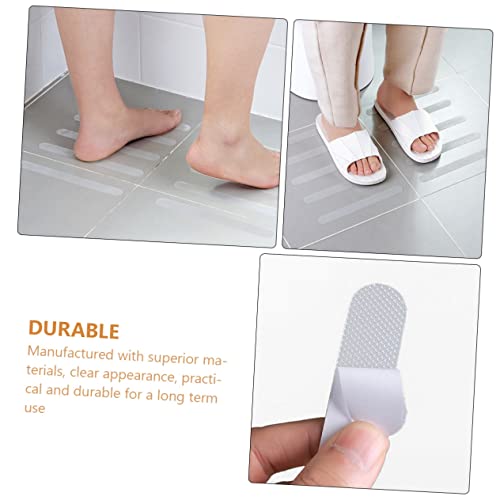 ULTECHNOVO 12pcs Slip Shower Stickers for Bathtub Safety Transparent Non Skid Strips Easy to Install for Bathroom Kitchen Stairs Floors and Swimming Pools