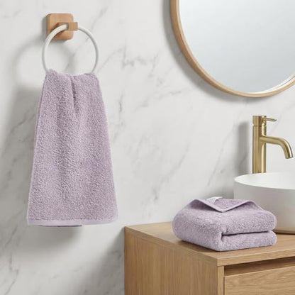 REDKISS 2-Pack Luxury Hand Towels, 16x32 Inch 450G 100% Cotton, Purple Quick-Dry Bathroom & Kitchen Towels, Super Soft and Highly Absorbent - color: Purple, size: hand towel set of 2