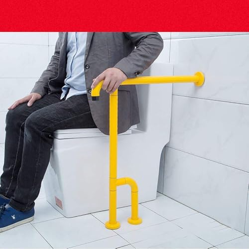 Toilet Frame Bathroom Toilet Grab Handles Safety Shower Grab Bar T-Shaped Grab Rails Wall Mounted Toilet Bathroom Handrail with Legs ly Freestanding N