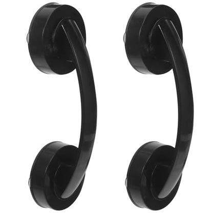 2pcs Suction Cup Handles for Glass Door and Refrigerator Drawer, Strong Suction Power, No Residue, Plastic Material, Easy No-Drill Installation for Bathrooms and Hotels