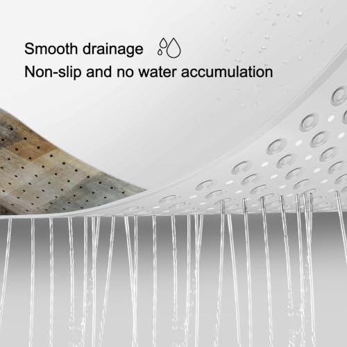 LNOND Brown Grey Bathtub Mat Non Slip, 40 X 16 Inch Tub Mat for Bathroom, Abstract Art Bath Tub Shower Mat with Drain Holes and Suction Cups - color: Brown Grey Abstract