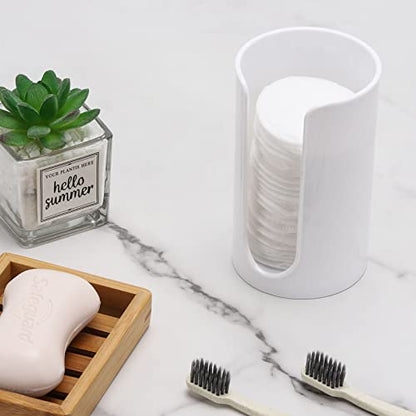 LoveBB Plastic Paper Cup Holder - Small Disposable Cup Dispenser Mouthwash Cup Holder for Bathroom Countertop, White - color: White