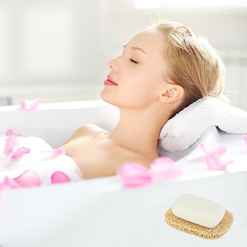 4pcs Soap Lifting Pad for Bar Soap,Beige Non-Slip Soap Saver Pads Self Draining Soap Bars Holder Pads for Kitchen Bathroom Travel Hotel Shower Cleaning Supplies - size: Beige