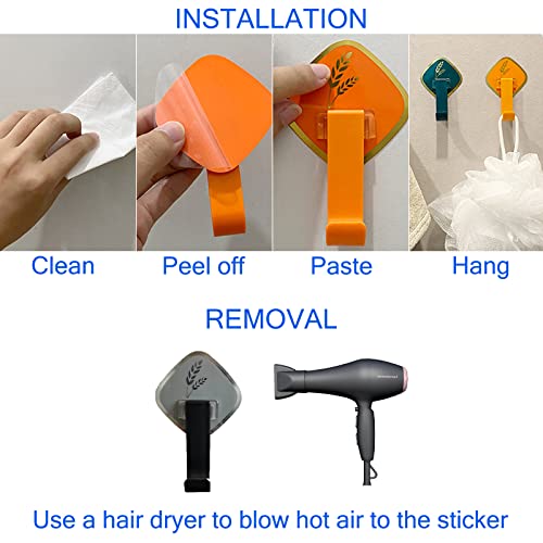 Shower Caddy Hooks, Razor Hanger for Shelf and Loofah (Black - 6 Packs) - color: Black 2