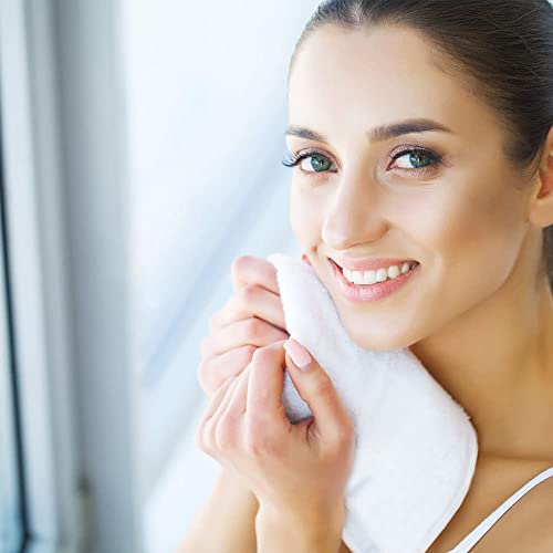 Orighty Washcloths Bulk, 50 Pack Microfiber Face Towels, 12x12 Inch White | Highly Absorbent & Soft Feel, Multi-Purpose Wash Cloths & Hand Towels for Bathroom, Hotel, Spa, and Gym - color: White