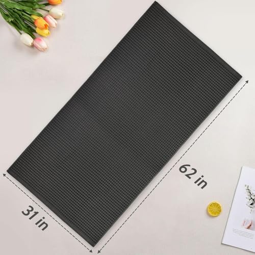 Jacquotha Waffle Bath Towels 2-Piece (Dark Grey) - Cotton, Soft, Quick Dry | 31” x 62” Large Bath Towel for Bathroom, Shower, Spa - color: Dark Grey