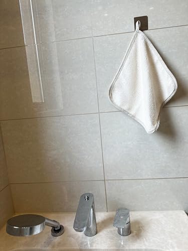6 Pack Exfoliating wash Cloth Face and Body Wash Bath Scrub Soft Weave Bath Towel Massage Cloth for Women and Man, Two Sides