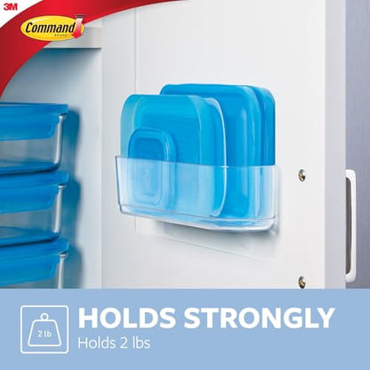 Command Clear Medium Caddy with Clear Strips, 1 Caddy, 4 Strips - color: Transparent