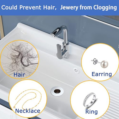 Bathroom Sink Drain Strainers for 1.1"-1.25" Depth Than 1.6" Drain Hole Catcher for Bathroom Sink,Laundry, Utility, RV Sink.Small Conical Bathroom Sink Strainer Basket - size: 0.94 inch Mouth Wide