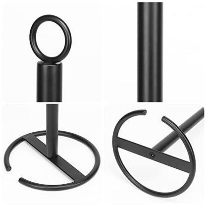 NearMoon Bath Toilet Paper Holder Stand, Freestanding Tissue Paper Storage with Reserve, Space Toilet 4 Rolls Holder for Bathroom/Kitchen Countertop-All Metal (1 Pack, Matte Black) - color: Matte Black