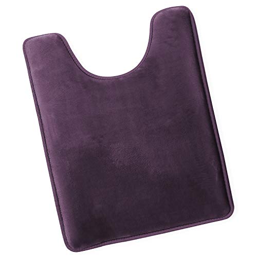 Clara Clark Bathroom Contour Rug, Ultra Soft Non Slip and Cozy, Velvet Memory Foam Toilet U-Shaped Bath Mat
