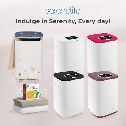 Bucket-23L Capacity Hot Warmer with Timer Function, Fits Up to Two Oversized Towels for Bathroom(Blue) - color: Blue