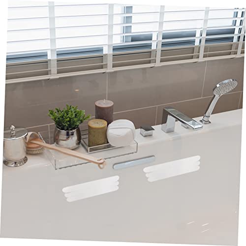 6pcs Transparent Non Slip Bath Strips Adhesive Stickers for Bathtubs Showers Stairs and Floors Skid for Bathroom Safety - size: 6 pcs