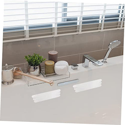 6pcs Transparent Non Slip Bath Strips Adhesive Stickers for Bathtubs Showers Stairs and Floors Skid for Bathroom Safety - size: 6 pcs