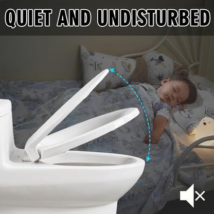 SS113/SS114 Toilet Seat Replacement Compatible with TOTO,Elongated Toilet Seat Soft Close,Traditional Toilet Seat Replacement,Toilet Lid Slow Close Quiet No Slam, Heavy Duty Elongated Toilet, White