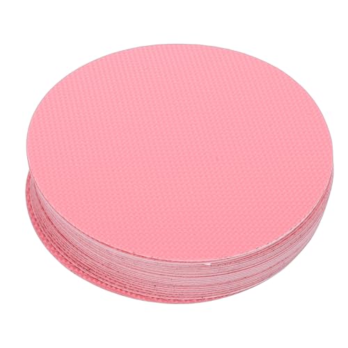Fabater Anti Slip Shower Stickers, 24 Pcs Round Bathtub Non Slip Stickers for Tub & Shower Floor, Premium PEVA with Strong Adhesive for Pools and Stairs, Easy Apply (Pinky) - color: Pink
