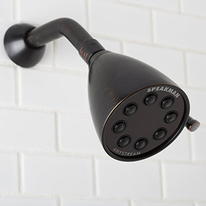 Speakman S-2251-ORB Signature Icon Anystream High Pressure Adjustable Solid Brass Shower Head, Oil-Rubbed Bronze , 2.5 GPM - color: Oil Rubbed Bronze, size: 2.5 GPM