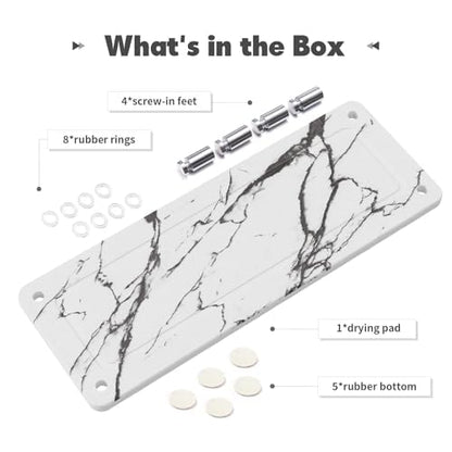 Kitchen Sink Caddy, Kitchen Sink Caddy Diatomite Water Absorbing Stone Tray, Marble - color: Marble