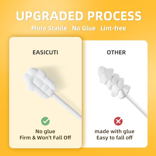 EASICUTI Upgrade Baby Tongue Cleaner, 52PCS Newborn Infant Toothbrush | Baby Essentials for Newborn, 2 Silicone Finger Toothbrush, Disposable Gauze Gum Cleaner Stick, Dental Care for Ages 0-2 Years - size: 1 Count (Pack of 52)