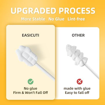EASICUTI Upgrade Baby Tongue Cleaner, 52PCS Newborn Infant Toothbrush | Baby Essentials for Newborn, 2 Silicone Finger Toothbrush, Disposable Gauze Gum Cleaner Stick, Dental Care for Ages 0-2 Years - size: 1 Count (Pack of 52)