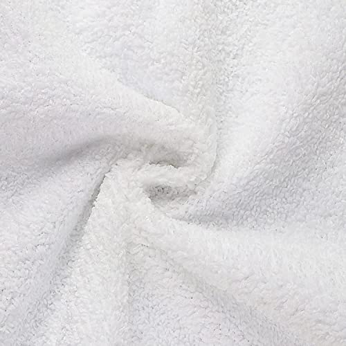 Orighty Washcloths Bulk, 50 Pack Microfiber Face Towels, 12x12 Inch White | Highly Absorbent & Soft Feel, Multi-Purpose Wash Cloths & Hand Towels for Bathroom, Hotel, Spa, and Gym - color: White