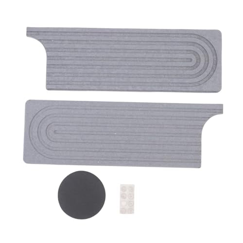 Quick Dry Porous Diatomite Faucet Mat for Kitchen Bathroom Countertop Protector with Non-Slip Feet, 23.6x3.9 Inches (Dark Grey) - color: Dark Grey