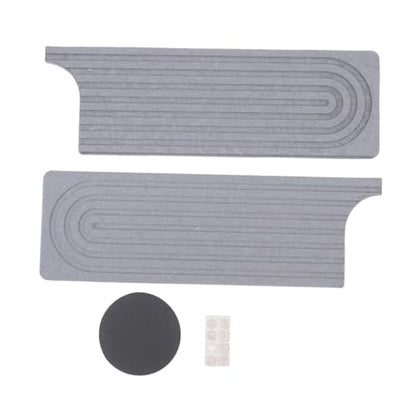 Quick Dry Porous Diatomite Faucet Mat for Kitchen Bathroom Countertop Protector with Non-Slip Feet, 23.6x3.9 Inches (Dark Grey) - color: Dark Grey